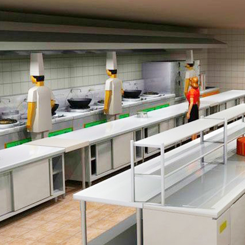 酒店廚房設(shè)備3D示意圖